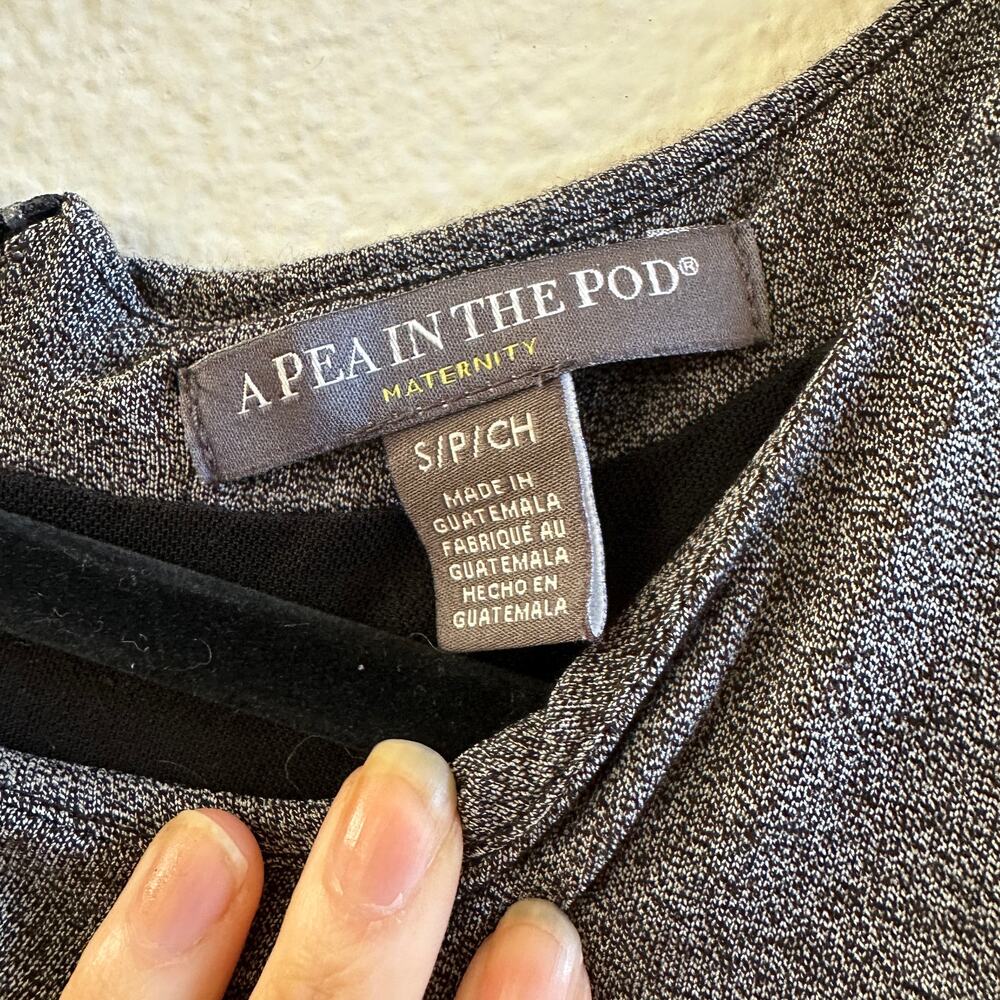 A Pea in the Pod Ruched Maternity Dress Small - Picture 3 of 7
